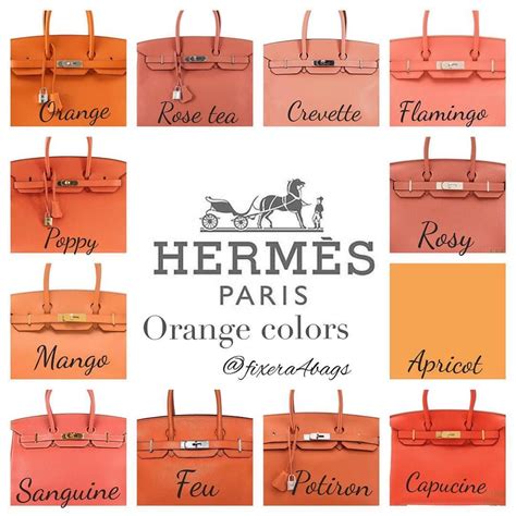 what are the colors of hermes